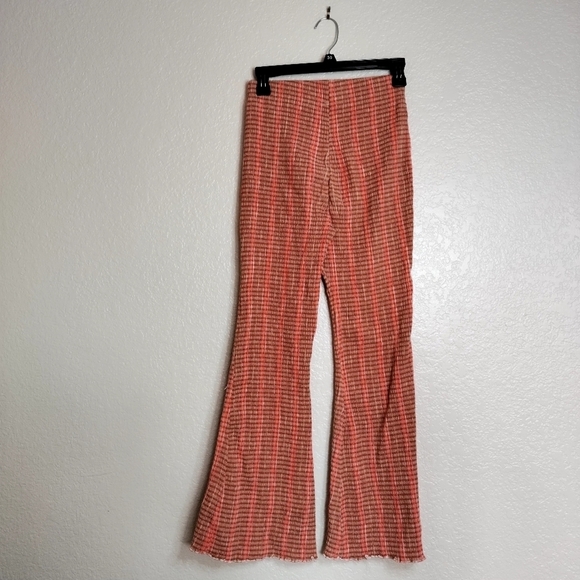 Free People Fine Line Flare Stripe Pull on pants Hippie Boho Gypsy Style sz Xs - Picture 6 of 8